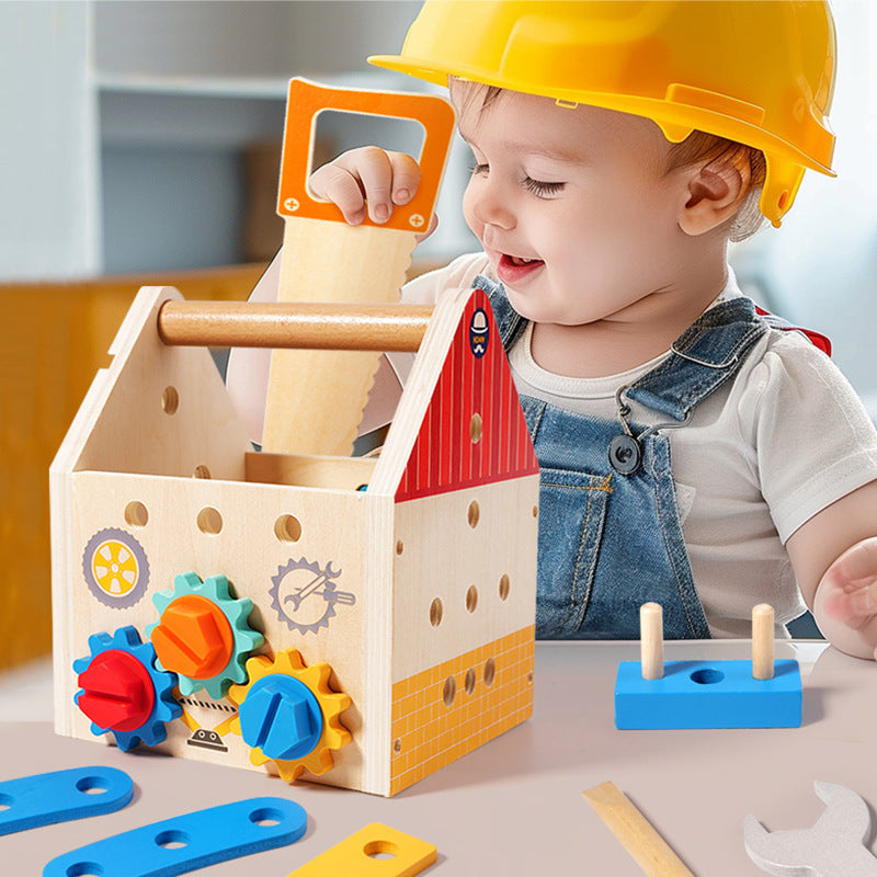 Little Builder’s Wooden Tool Box
