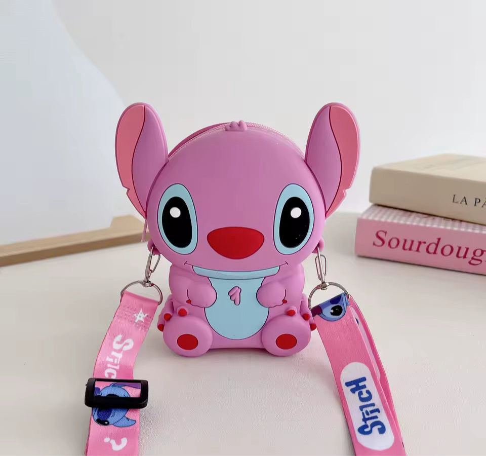 Pink Stitch Mini Silicone Crossbody