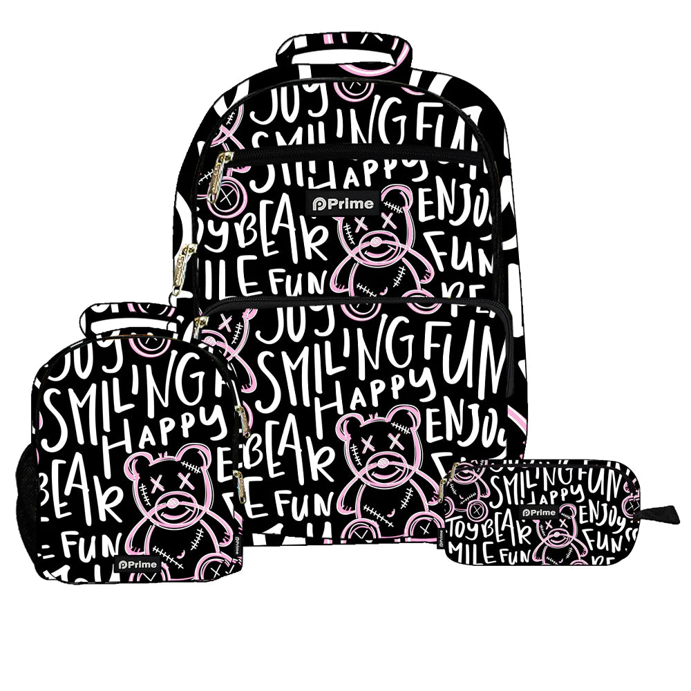 Smiling Bear Prime Backpack Set of 3 Pcs / 45cm