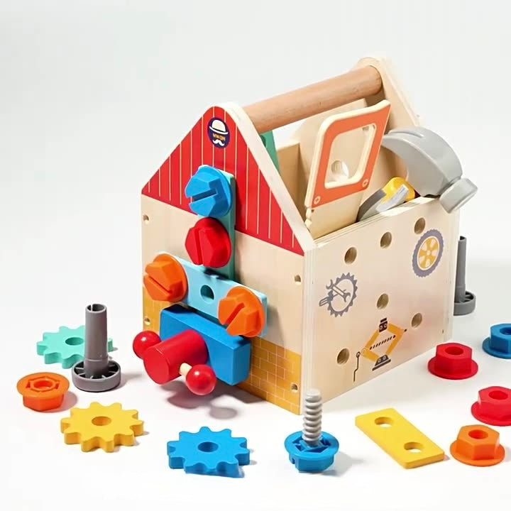Little Builder’s Wooden Tool Box