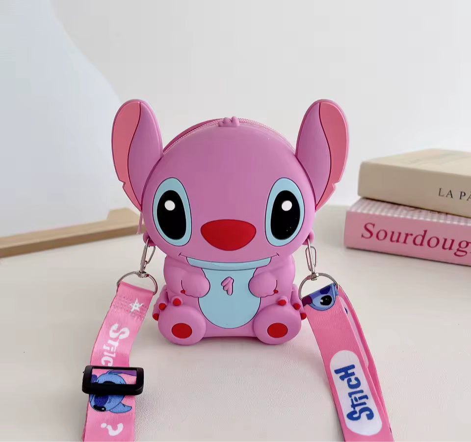 Pink Stitch Mini Silicone Crossbody