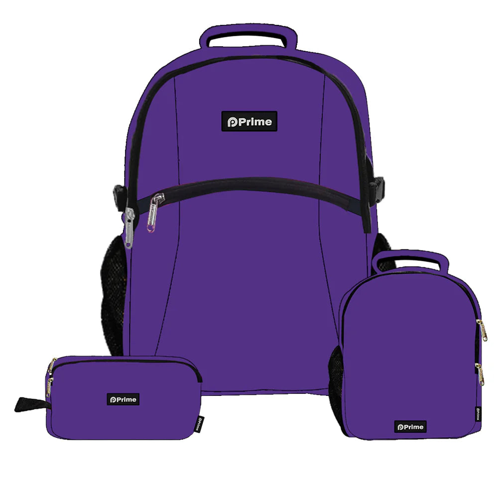 Purple Prime Backpack Set of 3Pcs / 45cm