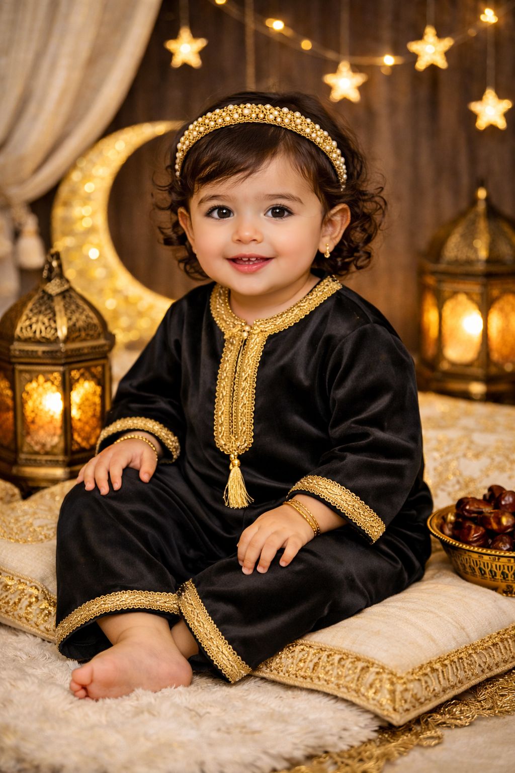 Ramadan Baby Velvet Overall