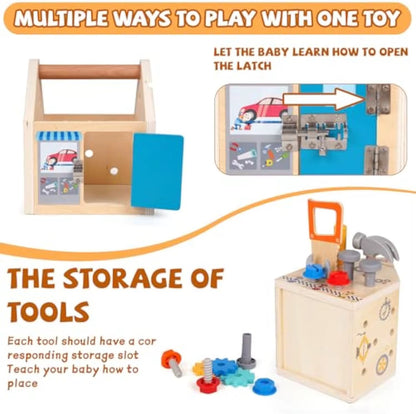 Little Builder’s Wooden Tool Box