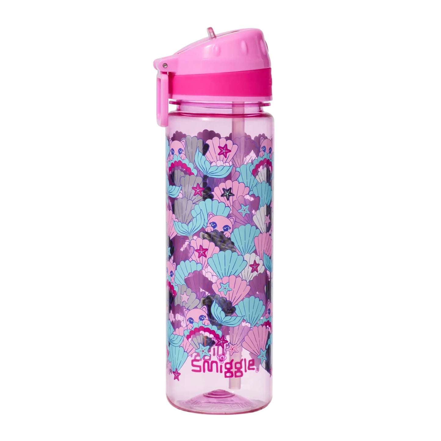 Smiggle - Hi There 650ML Water Bottle with Straw