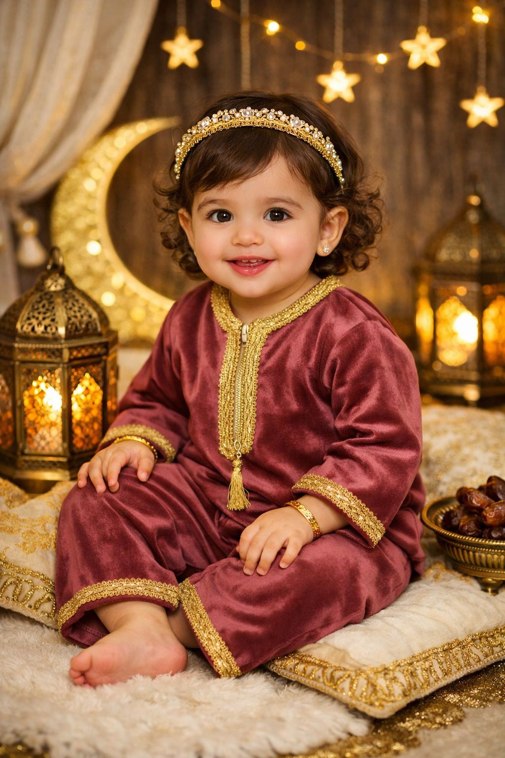 Ramadan Baby Velvet Overall