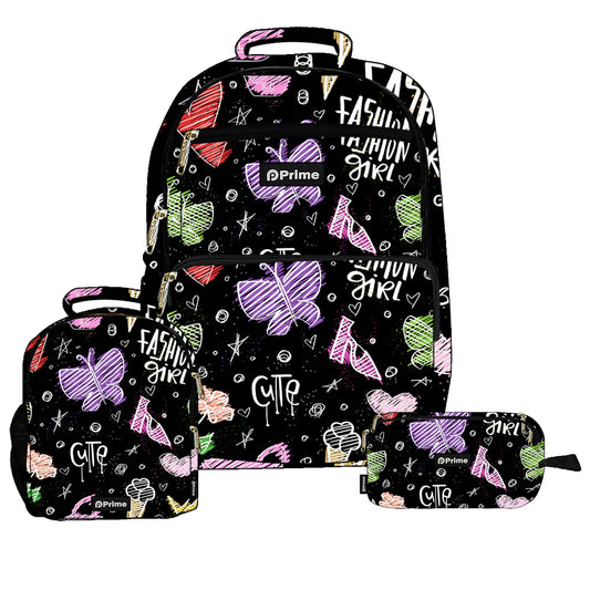 Fashion Girl Prime Backpack Set Of 3 Pcs / 45cm