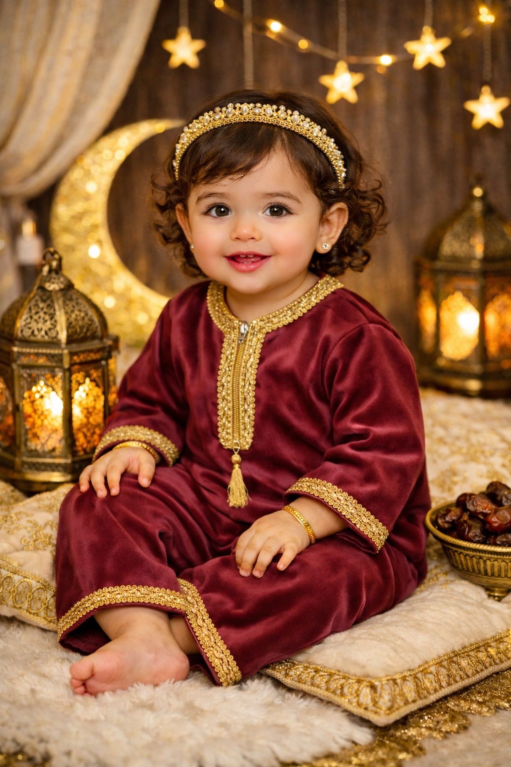 Ramadan Baby Velvet Overall
