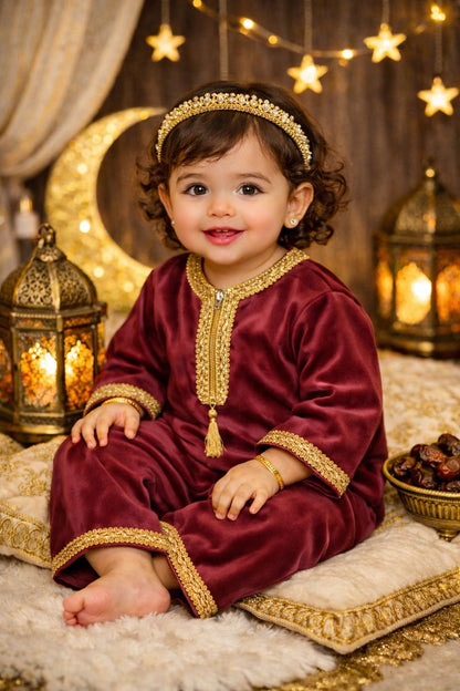 Ramadan Baby Velvet Overall