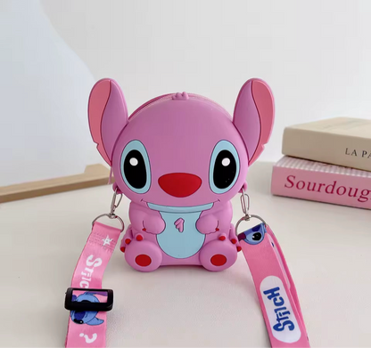 Pink Stitch Mini Silicone Crossbody