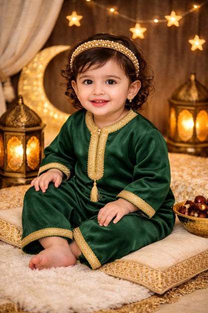 Ramadan Baby Velvet Overall