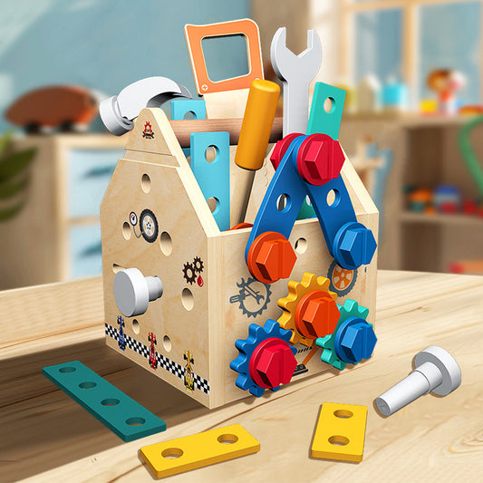Little Builder’s Wooden Tool Box