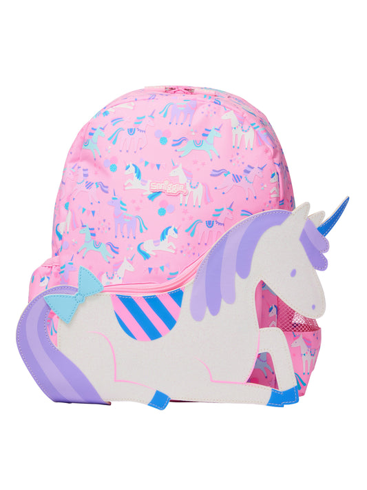 Smiggle - Unicorn Hooded 38cm Backpack / KG3 - G3