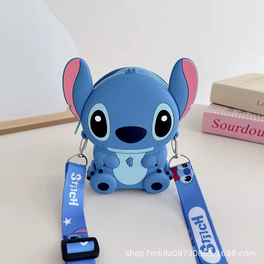 Gray Stitch Mini Silicone Crossbody