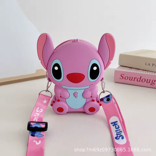 Pink Stitch Mini Silicone Crossbody