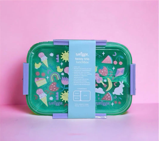 Smiggle - Green Sweet Tenny Trio Lunchbox